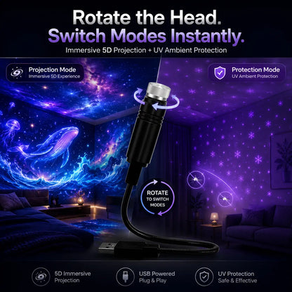 Topacme® Night Light Projector - Smart Holographic Star Projector