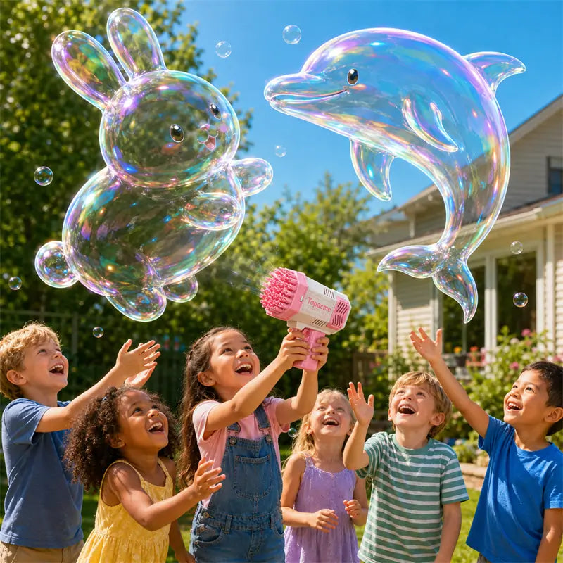 Topacme® 3D Magic Bubble Blaster —— Animal & Ocean Fantasy Theme