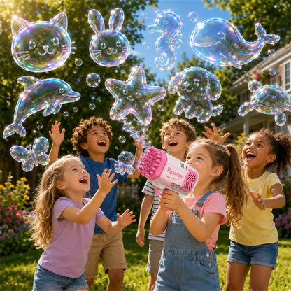 Topacme® 3D Magic Bubble Blaster —— Animal & Ocean Fantasy Theme