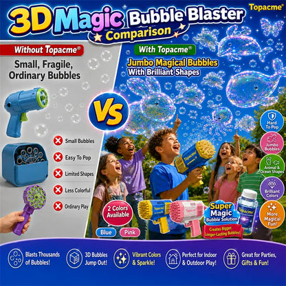 Topacme® 3D Magic Bubble Blaster —— Animal & Ocean Fantasy Theme