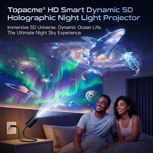 Topacme® Night Light Projector - Smart Holographic Star Projector